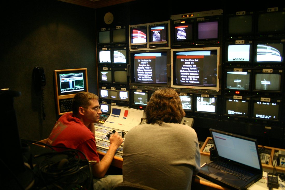 Live streaming control room